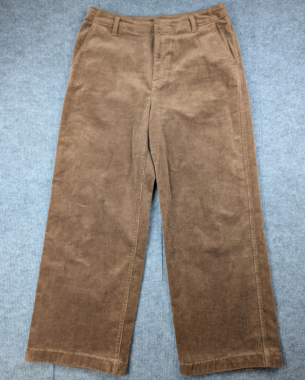 Gap Wide Leg Pants Womens 12 Wide Wale Corduroy Retro Academia Trouser Brown